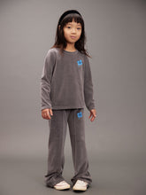 Load image into Gallery viewer, Штани Clover emb velour flared