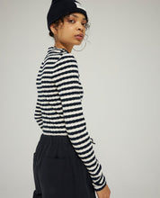 Load image into Gallery viewer, Striped mock neck longsleeve