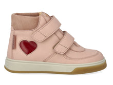 Load image into Gallery viewer, Високі кросівки Angulus TEX з бутоном троянди та червоним серцем