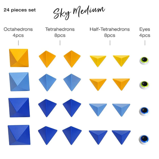 Іграшка дитяча Конструктор магнітний "Sky Medium"