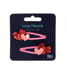 Load image into Gallery viewer, Набір заколок серця