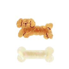 Load image into Gallery viewer, Набір заколок пес та кістка