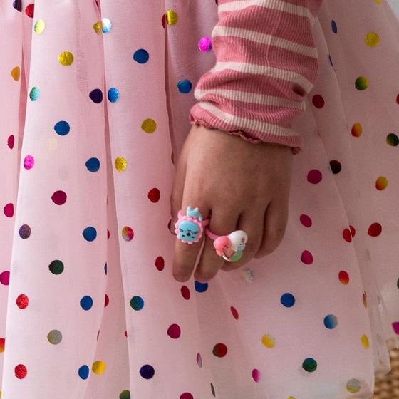 Набір каблучок 8 шт Cute rings in a heart box