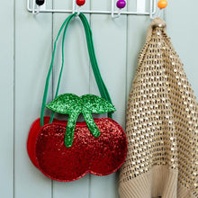 Load image into Gallery viewer, Блискуча сумочка Glitter handbag - Cherry