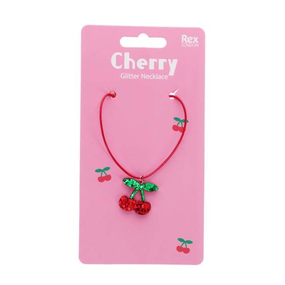 Кольє Glitter necklace - Cherry