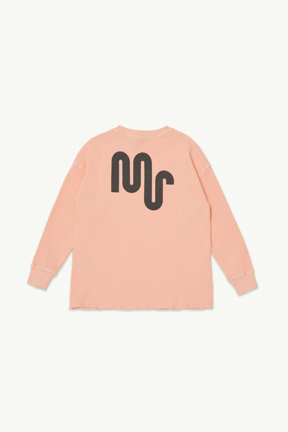 Лонгслів Waffle Tee персиковий