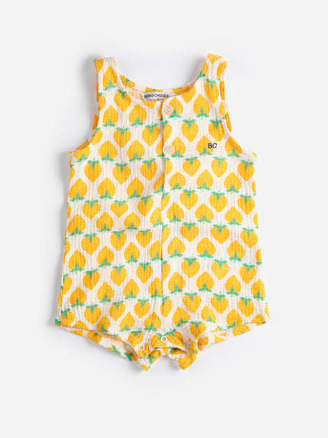 Подарунковий набір боді та панама Strawberry all over