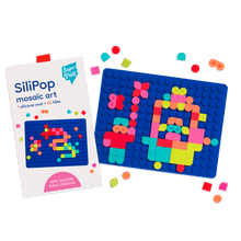 Load image into Gallery viewer, Мозаїка сенсорна для дітей силіконова синя Silipop, SuperPetit