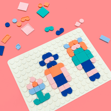 Load image into Gallery viewer, Мозаїка сенсорна для дітей силіконова біла Silipop, SuperPetit