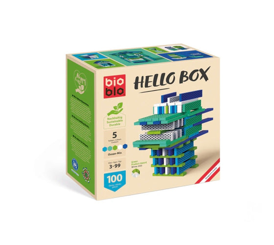Іграшка дитяча Конструктор "Ocean-Mix" 5 кольорів 100шт, Bioblo