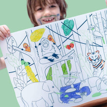 Load image into Gallery viewer, Набір з розмальовки, браслету та маркерів "Дика природа. Джунглі"