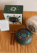 Load image into Gallery viewer, Пелюстковий барабан на 8 пелюсток 11 нот бірюзовий матовий