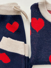 Load image into Gallery viewer, Штани Lapis knit - navy heart
