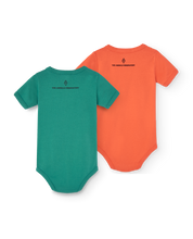 Load image into Gallery viewer, Набір боді Green and Salmon Chimpanzee