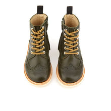 Load image into Gallery viewer, Черевики-броги Sidney Brogue Kids Boot Hunter Green Leather