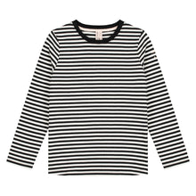Load image into Gallery viewer, L/S Tee Nearly black - off white
