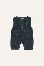 Load image into Gallery viewer, Сірий вельветовий дитячий ромпер