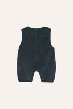Load image into Gallery viewer, Сірий вельветовий дитячий ромпер