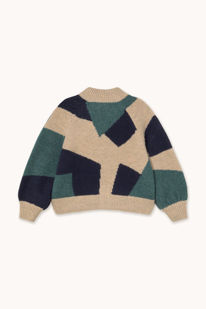 Кардиган Geometric Mockneck