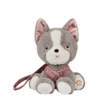 Load image into Gallery viewer, М’яка іграшка Olli Ella Dinkum Dog: Пес Ґізмо (сірий)