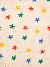 Load image into Gallery viewer, Multicolor stars all over ruffle t-shirt
