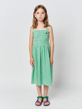 Load image into Gallery viewer, Green vichy strap dress
