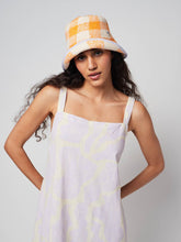 Load image into Gallery viewer, Панама Sea flower colour block checked