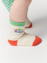 Load image into Gallery viewer, Multicolor sail boat long socks
