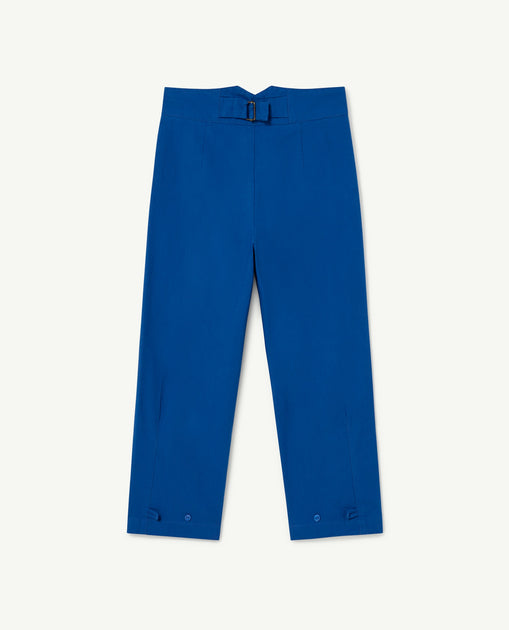 Deep blue buffalo pants