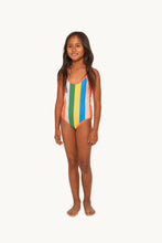 Load image into Gallery viewer, Multicolor stripes swimsuit