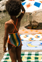 Load image into Gallery viewer, Multicolor stripes swimsuit