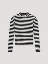 Load image into Gallery viewer, Striped mock neck longsleeve
