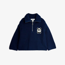 Load image into Gallery viewer, Светр Panda patch chunky knit half zip
