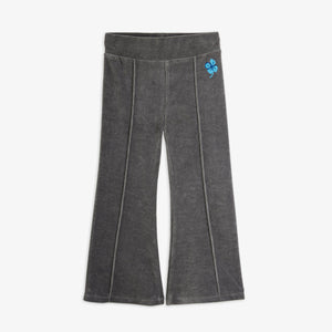 Штани Clover emb velour flared