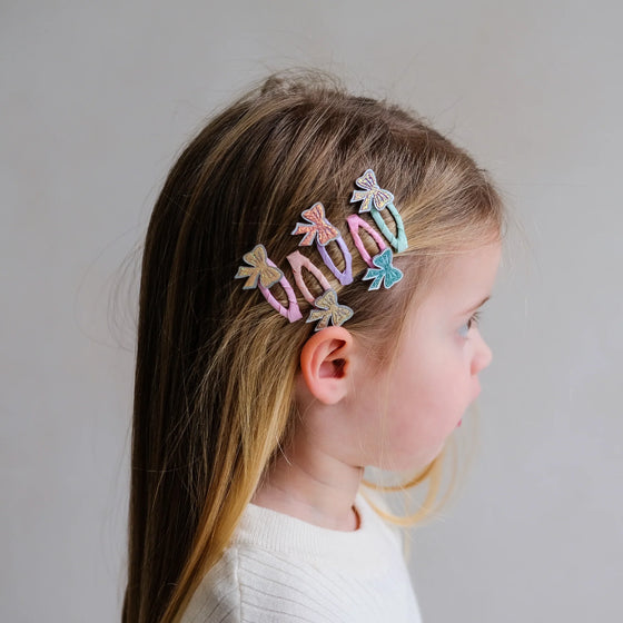 Заколки SPARKLE BOW MINI CLIC CLACS