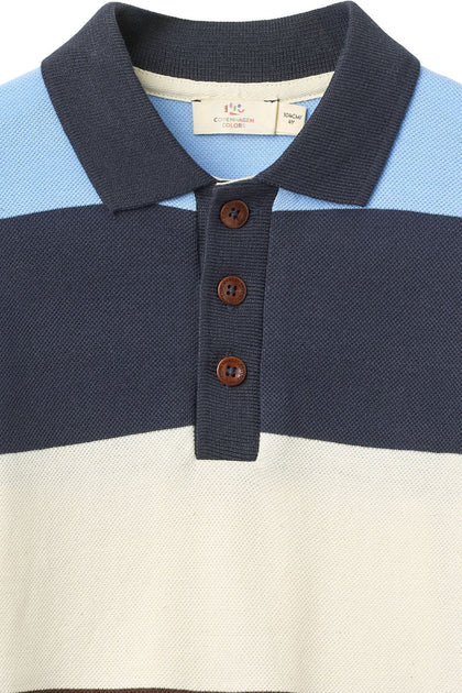 Лонг-поло Stripe Pique Polo w. LS