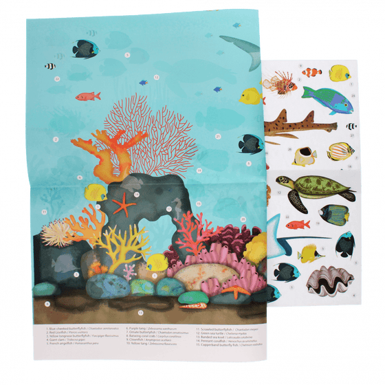 Плакат із багаторазовими наклейками