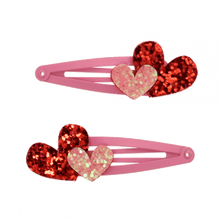 Load image into Gallery viewer, Набір заколок серця
