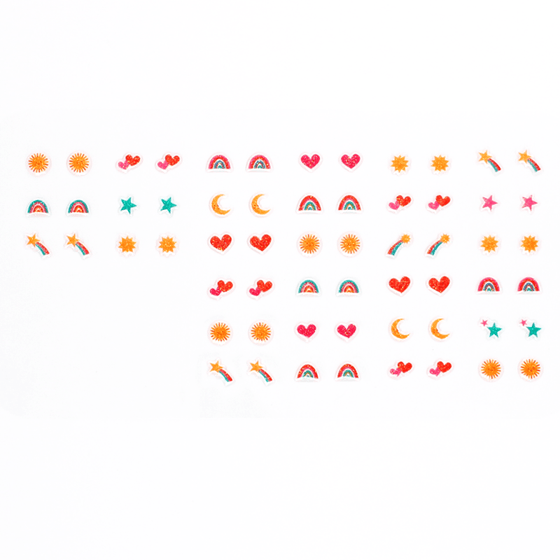 Сережки-наклейки