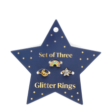 Load image into Gallery viewer, Набір каблучок зірка, веселка
