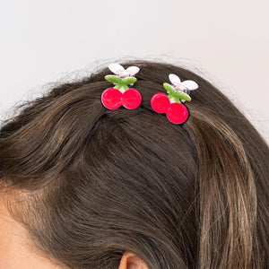Набір заколок Вишні Mini hair claw clips