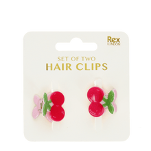 Load image into Gallery viewer, Набір заколок Вишні Mini hair claw clips
