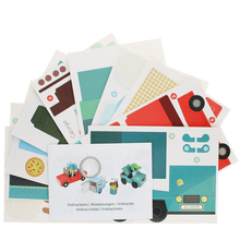 Load image into Gallery viewer, 3D-набір для виготовлення карток "Автомобілі тварин"
