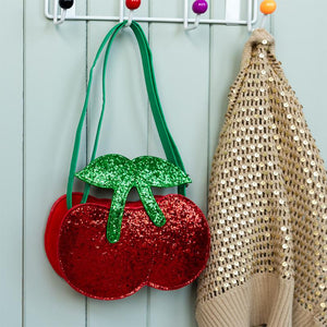 Блискуча сумочка Glitter handbag - Cherry