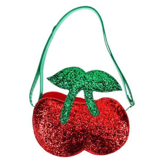 Блискуча сумочка Glitter handbag - Cherry