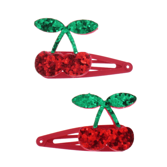 Набір заколок Glitter hair clips - Cherry