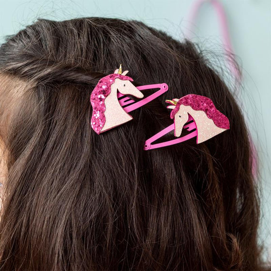 Набір заколок Glitter hair clips - Unicorn