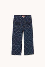 Load image into Gallery viewer, Джинси Diamond Pattern Fringe Denim Pant
