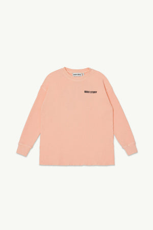 Лонгслів Waffle Tee персиковий