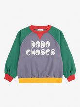 Load image into Gallery viewer, Світшот Bobo Choses color block ranglan
